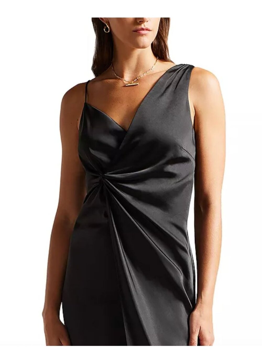 Ted Baker Odellia Asymmetric Waist Slip Dress NWT - Size 2 - Picture 6 of 7